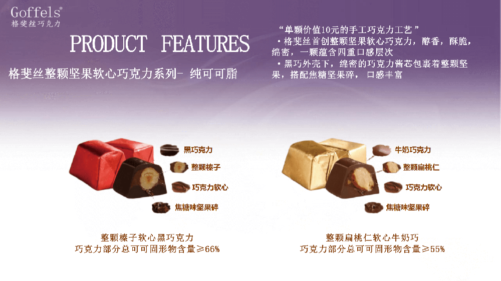 格斐丝整颗果仁软心巧克力系列